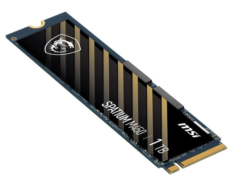 Накопитель SSD 1TB MSI Spatium M450 V1 M.2 2280 PCIe 4.0 x4 NVMe 3D NAND TLC (S78-440L0M0-P83)