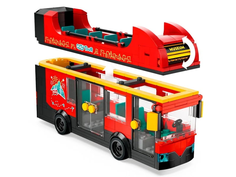 Конструктор LEGO City Красный двухэтажный экскурсионный автобус (60407)