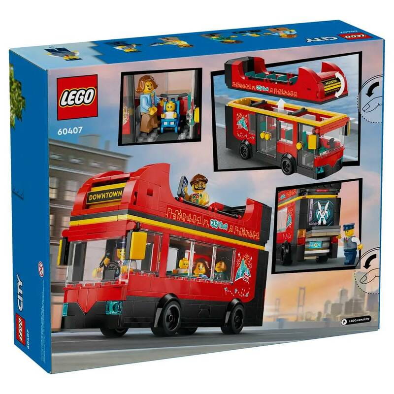 Конструктор LEGO City Красный двухэтажный экскурсионный автобус (60407)
