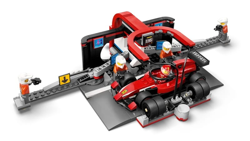 Конструктор LEGO City Пит-стоп и пит-экипаж F1 с болидом Ferrari (60443)