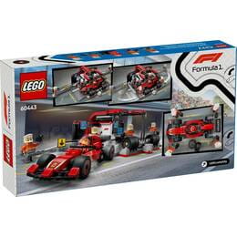Конструктор LEGO City Пит-стоп и пит-экипаж F1 с болидом Ferrari (60443)