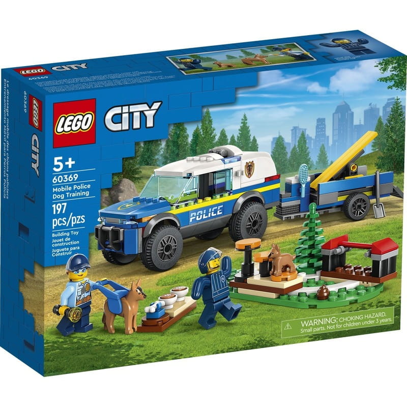 Конструктор LEGO City Мобільний майданчик для дресирування поліцейських собак (60369)