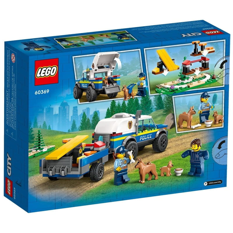 Конструктор LEGO City Мобільний майданчик для дресирування поліцейських собак (60369)