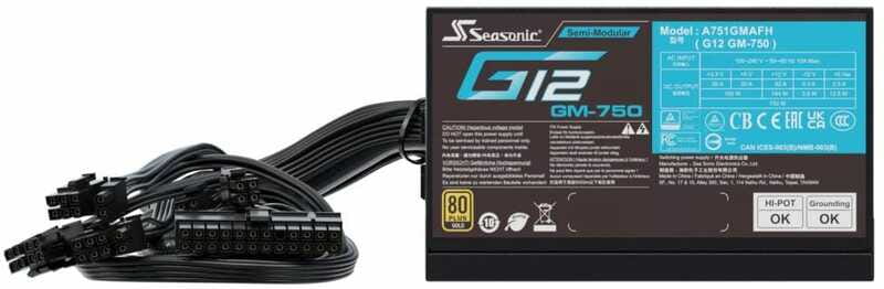 Блок живлення Seasonic G12 GM-750 (SSR G12 GM-750)