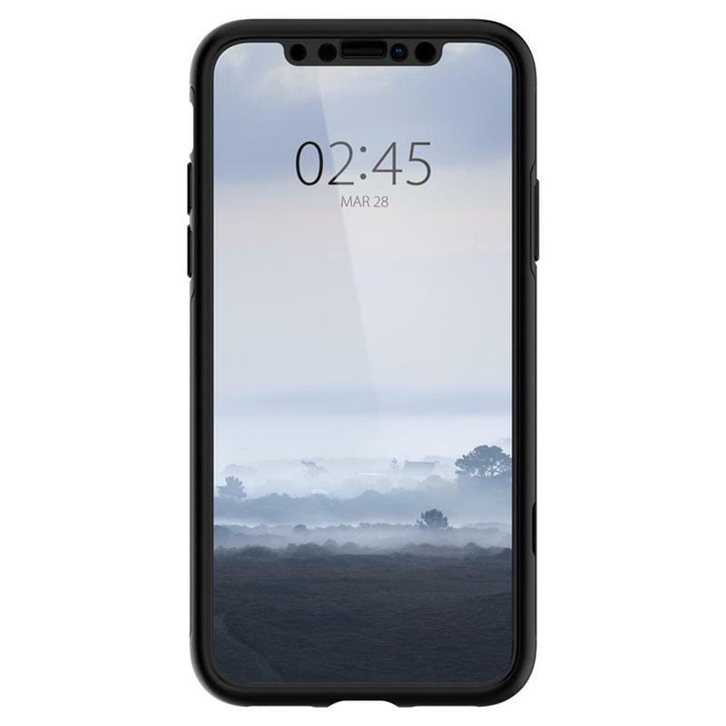 Чeхол-накладка Spigen Thin Fit 360 для Apple iPhone XS Max Black (065CS24846) + стекло