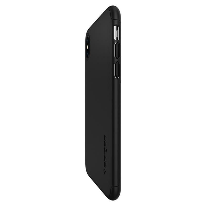 Чeхол-накладка Spigen Thin Fit 360 для Apple iPhone XS Max Black (065CS24846) + стекло
