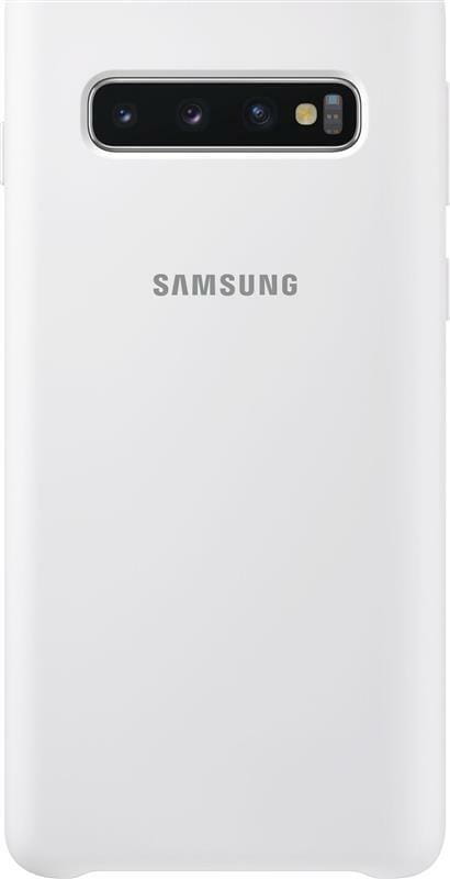 Чехол-накладка Samsung Silicone Cover для Samsung Galaxy S10 SM-G973 White (EF-PG973TWEGRU)