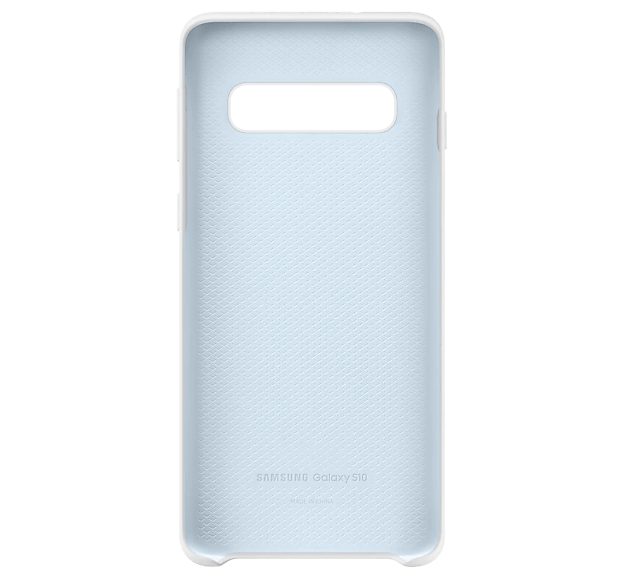 Чехол-накладка Samsung Silicone Cover для Samsung Galaxy S10 SM-G973 White (EF-PG973TWEGRU)