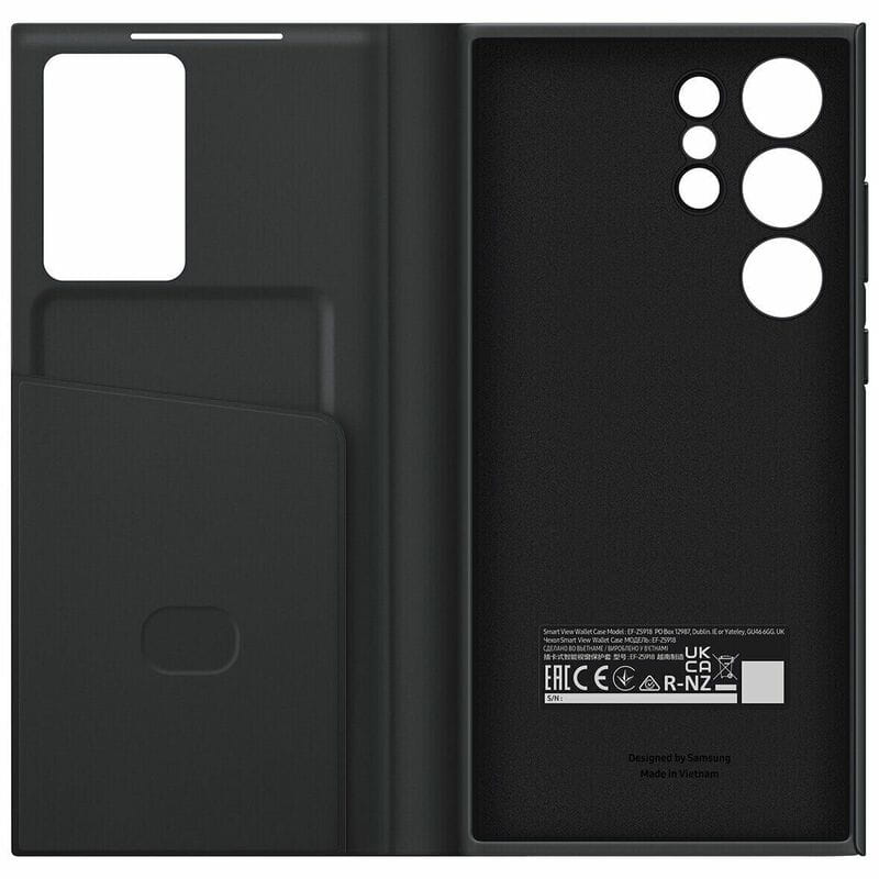 Чехол-книжка Samsung Smart View Wallet Case для Samsung Galaxy S23 Ultra SM-S918 Black (EF-ZS918CBEGRU)