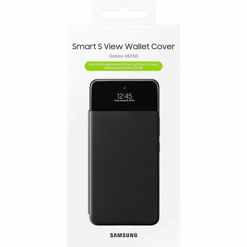 Чехол-книжка Samsung S View Wallet Cover для Samsung Galaxy A53 SM-A536 Black (EF-EA536PBEGRU)
