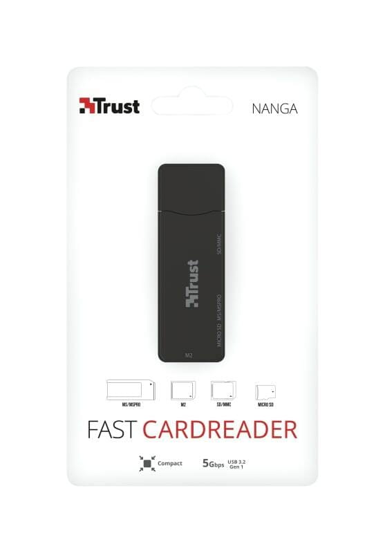 Кардридер Trust Nanga USB 3.1 Black (21935)