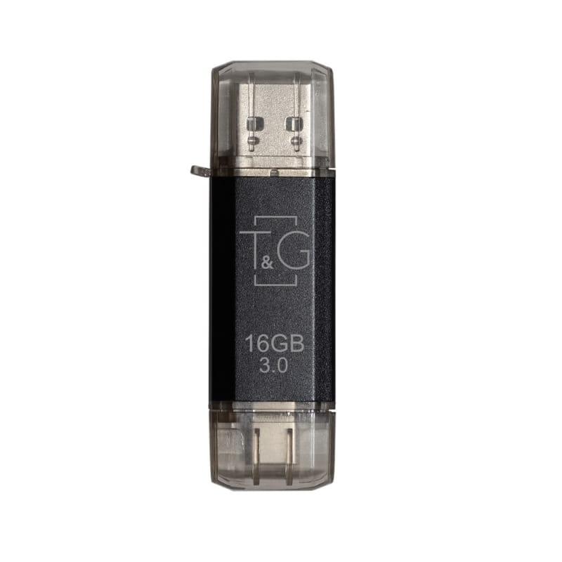 Флеш-накопитель USB 3.0 16GB Type-C T&G 009 Star Series Black (TG009TC-16GBK3)