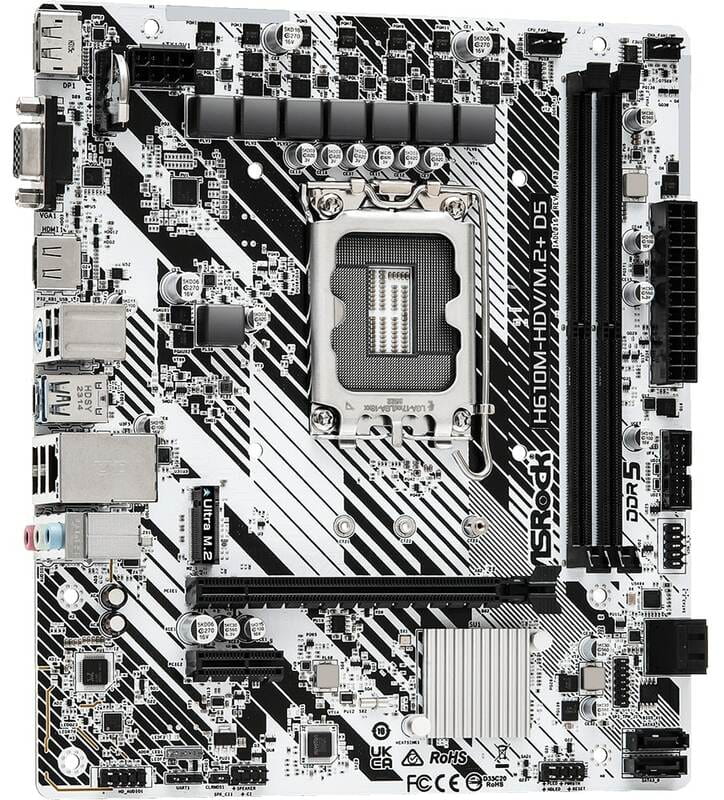 Материнська плата ASRock H610M-HDV/M.2+ D5 Socket 1700