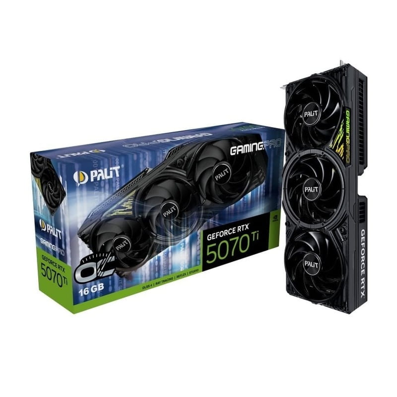 Відеокарта GF RTX 5070 Ti 16GB GDDR7 GamingPro OC V1 Palit (NE7507TS19T2-GB2031Y)