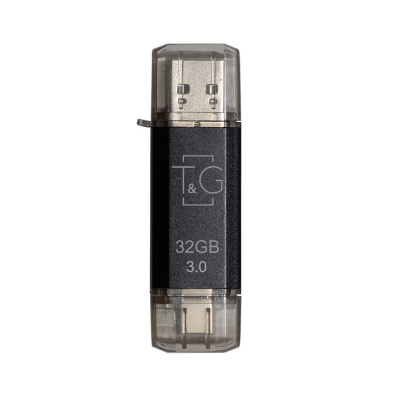 Флеш-накопитель USB 3.0 32GB Type-C T&G 009 Star Series Black (TG009TC-32GBK3)