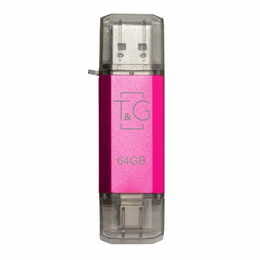 Флеш-накопитель USB 64GB Type-C T&G 009 Star Series Fuchsia (TG009TC-64GFC)