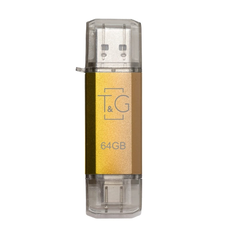 Флеш-накопитель USB 64GB Type-C T&G 009 Star Series Gold (TG009TC-64GGD)