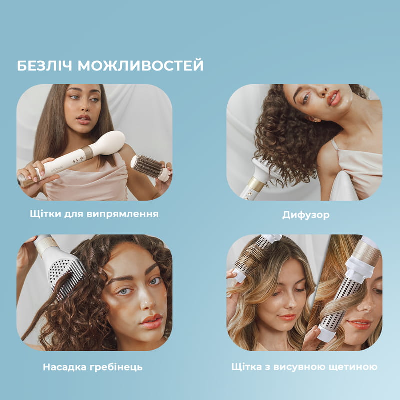 Стайлер Cecotec Bamba CeramicCare 14in1 AirGlam Champagne (CCTC-00252)