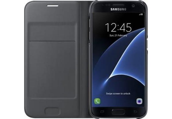 Чeхол-книжка Samsung Flip Wallet для Samsung Galaxy S7 Edge  SM-G935 Black (EF-WG935PBEGRU)
