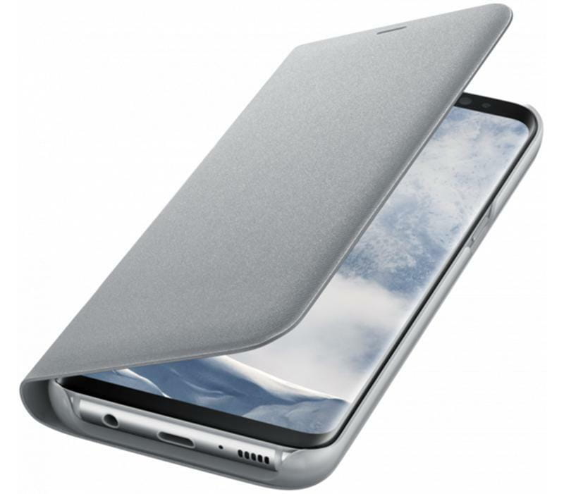 Чехол-книжка Samsung LED View Cover для Samsung Galaxy S8+ G955 Silver (EF-NG955PSEGRU)
