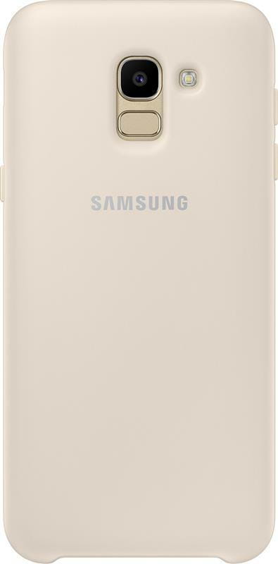 Чeхол-накладка Samsung Dual Layer Cover для Samsung Galaxy J6 SM-J600 Gold (EF-PJ600CFEGRU)