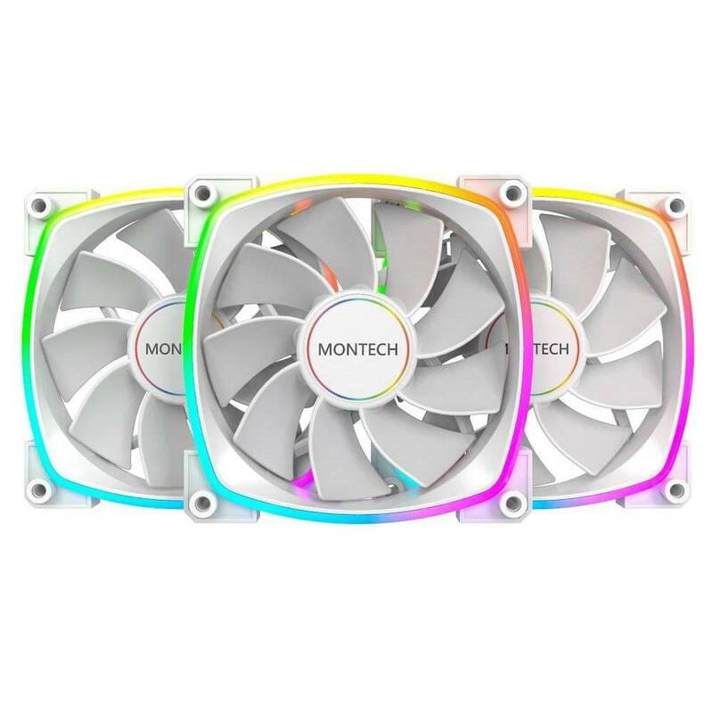 Вентилятор Montech RX120 PWM (W31) PWM ARGB White