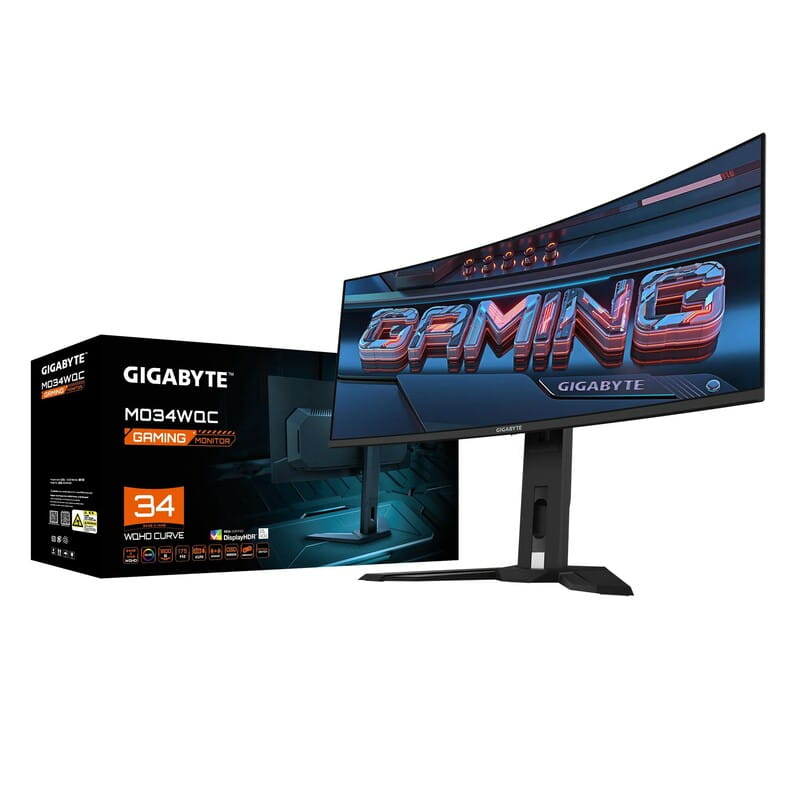 Монітор Gigabyte 34" MO34WQC OLED Black 175Hz Curved