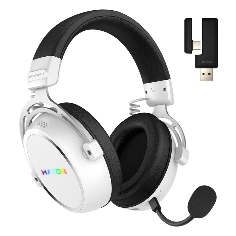 Гарнiтура Hator Hypergang 3 Wireless White (ESH56)