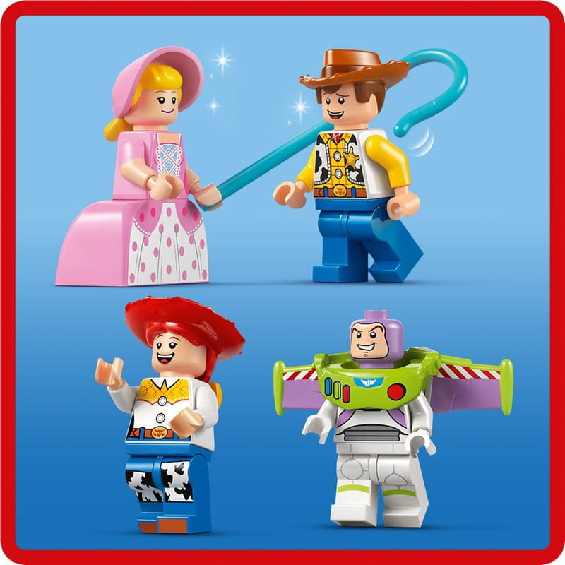 Конструктор LEGO Disney Pixar Святкування з Історії Іграшок: потяг і авто для перегонів (43264)