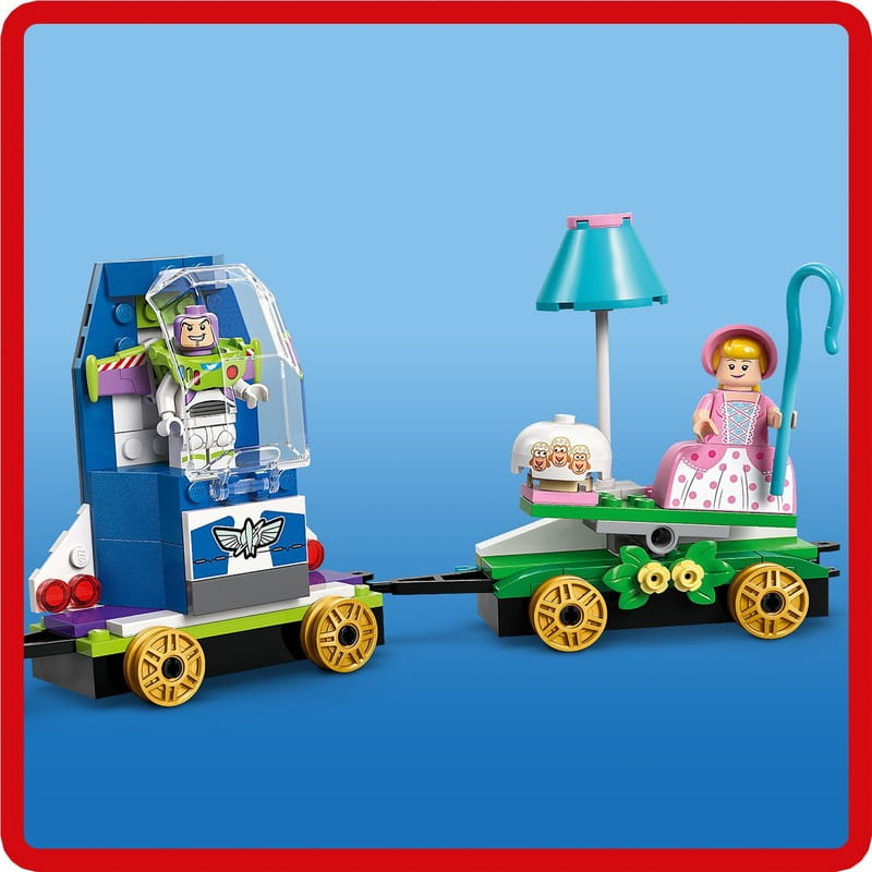 Конструктор LEGO Disney Pixar Святкування з Історії Іграшок: потяг і авто для перегонів (43264)