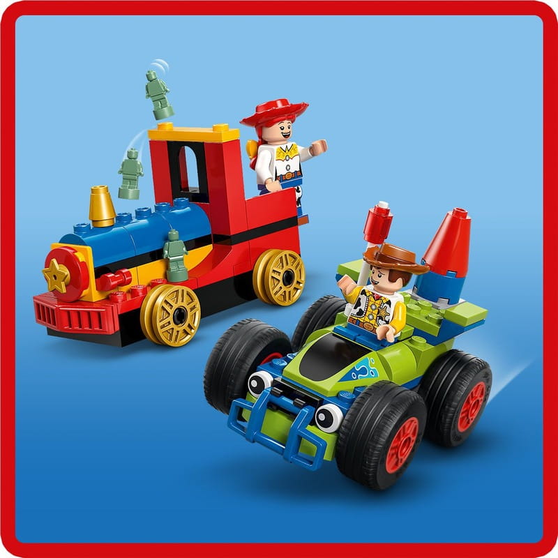 Конструктор LEGO Disney Pixar Святкування з Історії Іграшок: потяг і авто для перегонів (43264)