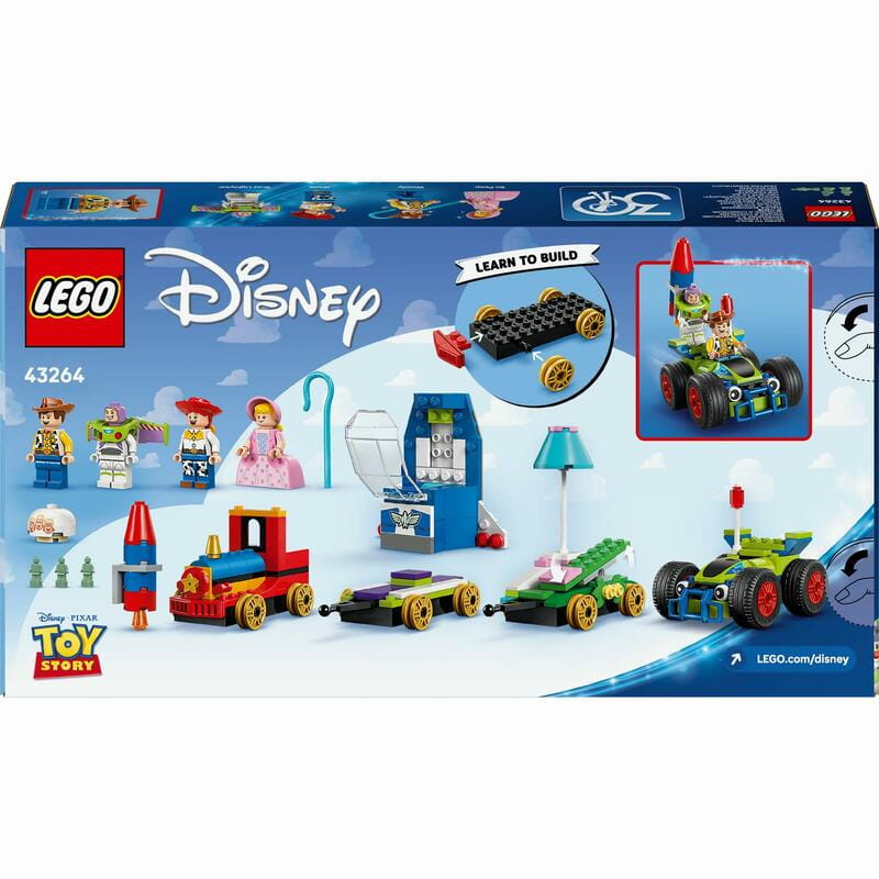 Конструктор LEGO Disney Pixar Святкування з Історії Іграшок: потяг і авто для перегонів (43264)