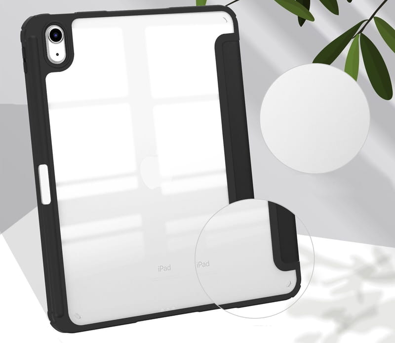Чeхол-книжка BeCover Soft Edge TPU с креплением Apple Pencil для Apple iPad Air (4/5) 2020/2022 10.9" Black (711696)