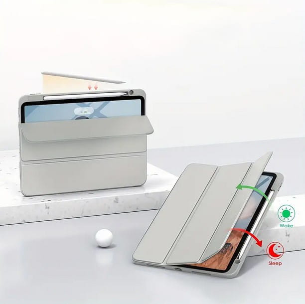 Чeхол-книжка BeCover Soft Edge TPU с креплением Apple Pencil для Apple iPad Air (4/5) 2020/2022 10.9" Gray (711699)