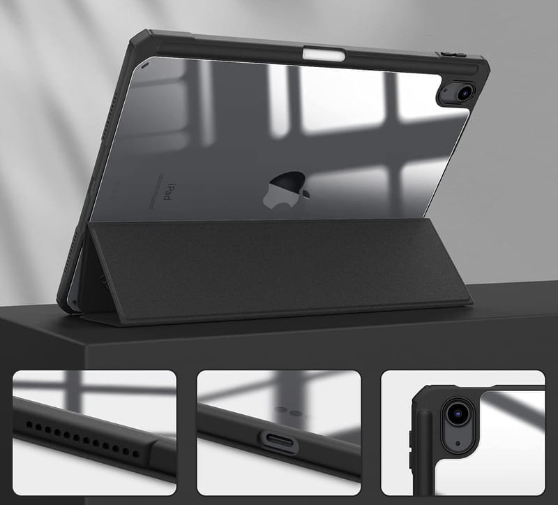 Чeхол-книжка BeCover Soft Edge TPU с креплением Apple Pencil для Apple iPad Air 11 M2 2024 11" Black (711702)