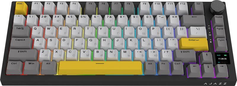 Клавиатура беспроводная Ajazz AK820 Pro Gift Switch Black (AK820PRO-G-BGY)