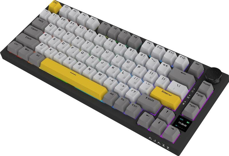 Клавиатура беспроводная Ajazz AK820 Pro Gift Switch Black (AK820PRO-G-BGY)