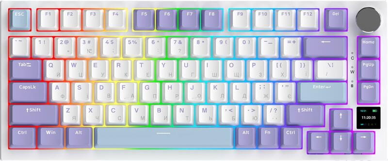 Клавиатура беспроводная Ajazz AK820 Pro Gift Switch Purple (AK820PRO-G-PWB)