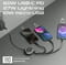 Фото - Кабель Promate USB Type-C - USB Type-C Lightning microUSB (M/M), 3A, 60W, 1.1 м, Black (triocord-r.black) | click.ua