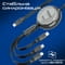 Фото - Кабель Promate USB Type-C - USB Type-C Lightning microUSB (M/M), 3A, 60W, 1.1 м, Black (triocord-r.black) | click.ua