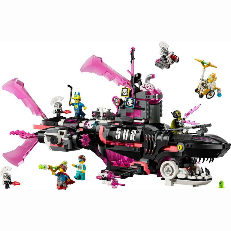 Конструктор LEGO Dreamzzz Страхітливий підводний човен Акула (71500)