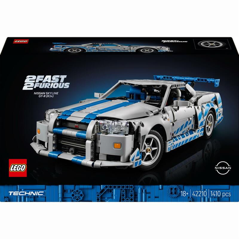 Конструктор LEGO Technic Подвійний форсаж Автомобіль Nissan Skyline GT-R (R34) (42210)