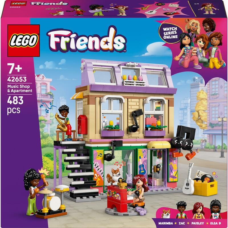 Конструктор LEGO Friends Музична крамниця і квартира (42653)