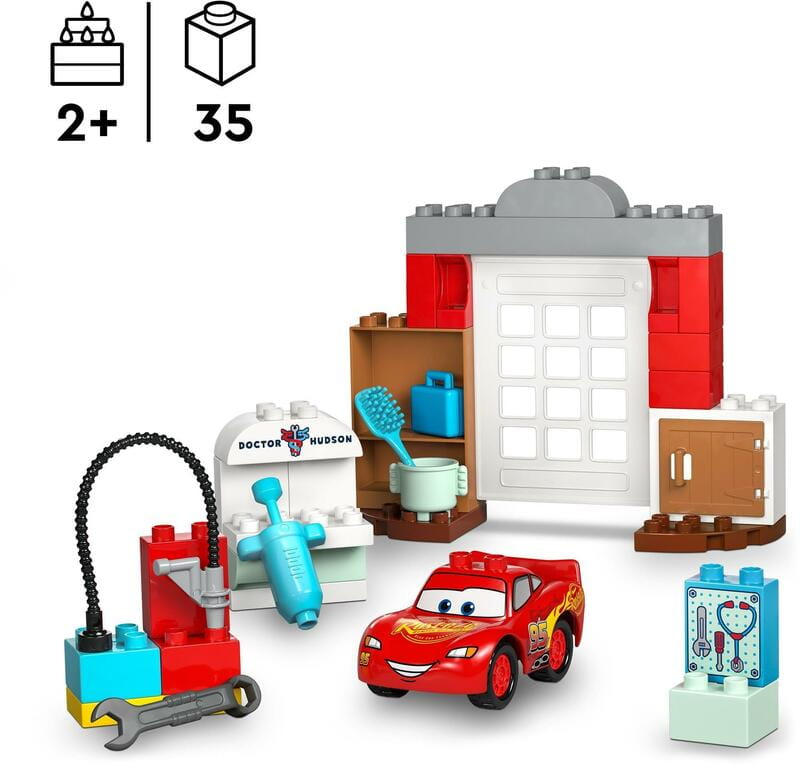 Конструктор LEGO Duplo Disney Візит МакКвіна в гараж Дока (10456)