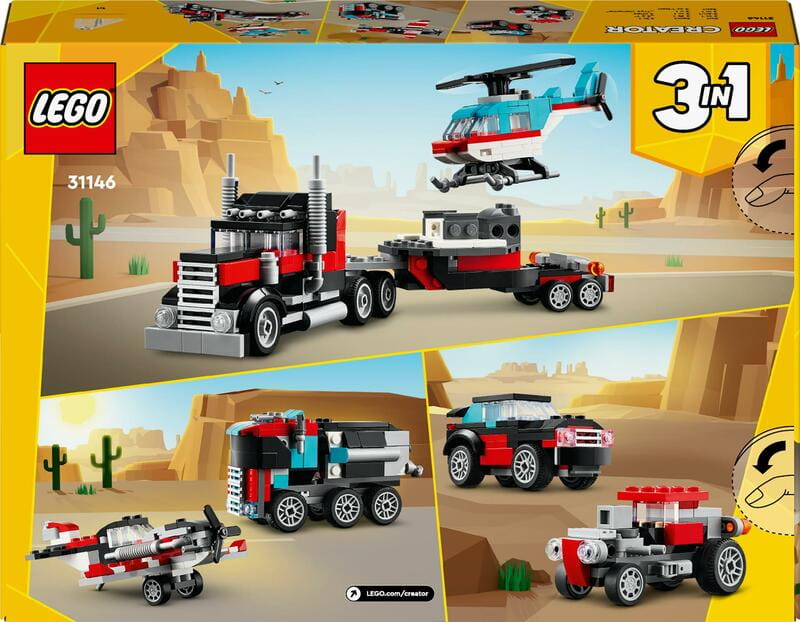 Конструктор LEGO Creator Бортовой грузовик с вертолетом (31146)