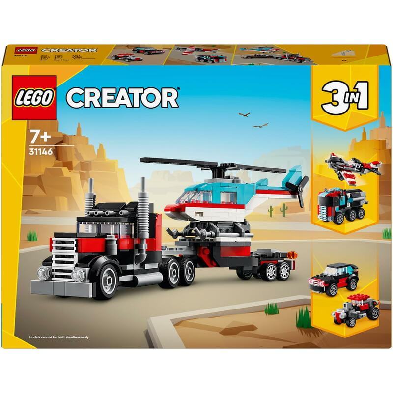 Конструктор LEGO Creator Бортовой грузовик с вертолетом (31146)