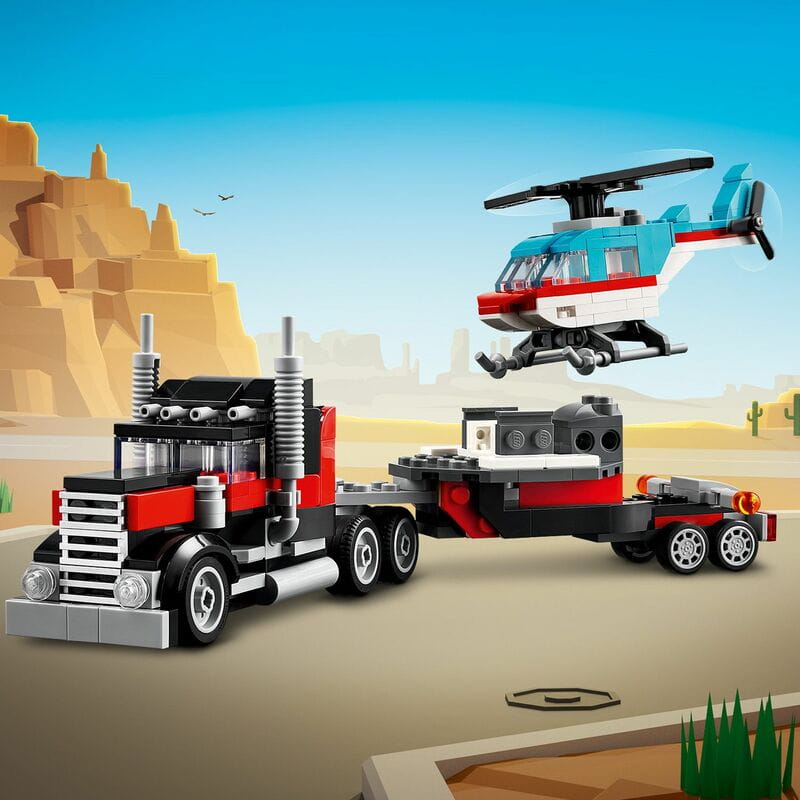 Конструктор LEGO Creator Бортовой грузовик с вертолетом (31146)
