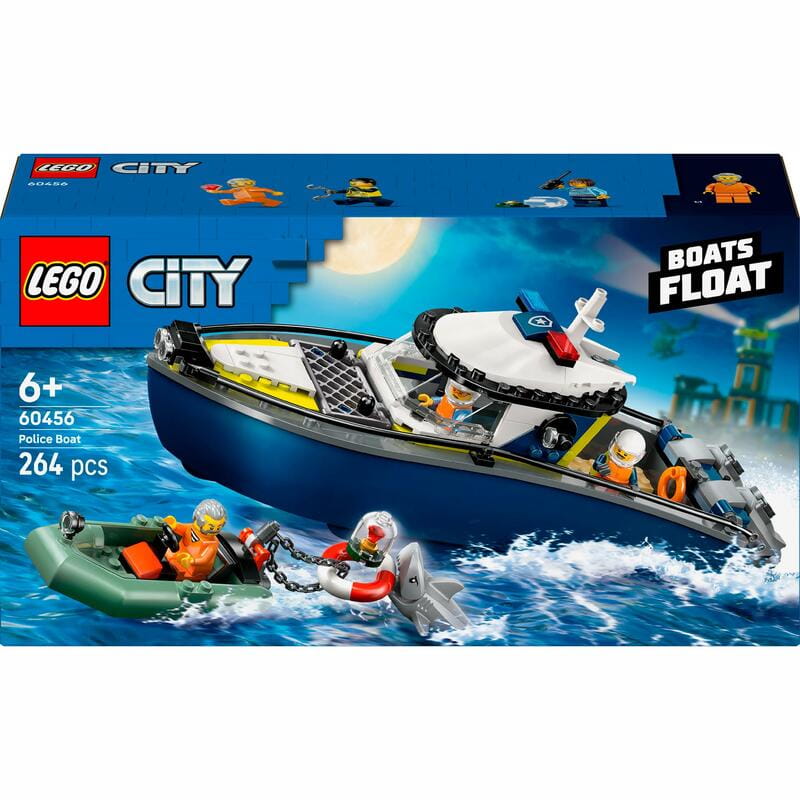Конструктор LEGO City Переслідування на поліцейському катері (60456)