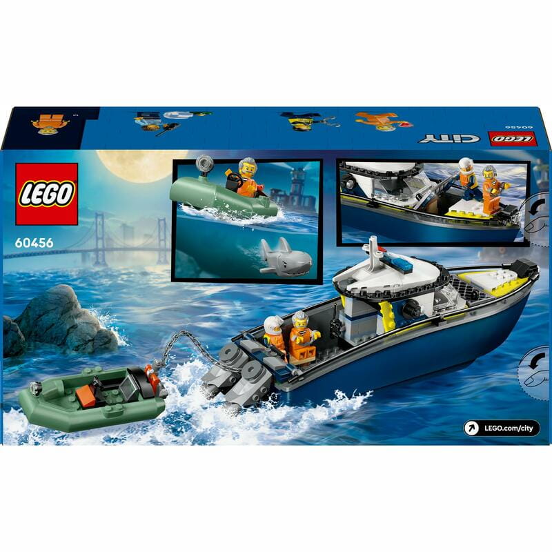 Конструктор LEGO City Переслідування на поліцейському катері (60456)