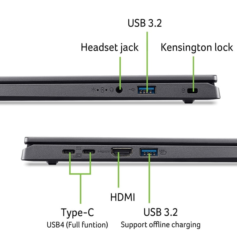 Ноутбук Acer Aspire 15 A15-61M-R9U9 (NX.JDHEU.003) Steel Gray
